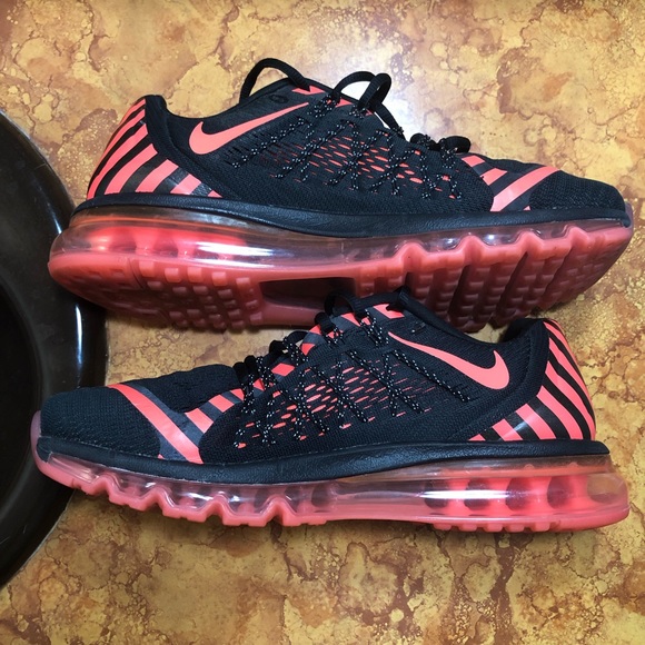 Nike Air Max 2015 NR Black Lava Mesh Running Shoes - Picture 7 of 11